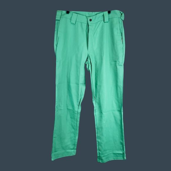 Men's Black Stallion Flame Resistant Cotton Work Pants 34W X 32 Green - Picture 1 of 7